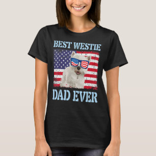 Der beste Hund Vater von Westie je glücklicher Vat T-Shirt