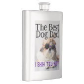 Der beste Hundedad Shih Tzu Not Vathage Day Flachmann (Rechts)