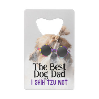 Der beste Hundedad Shih Tzu Not Vathage Day Geldbeutel Flaschenöffner