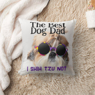 Der beste Hundedad Shih Tzu Not Vathage Day Kissen