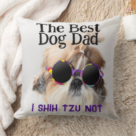 Der beste Hundedad Shih Tzu Not Vathage Day Kissen