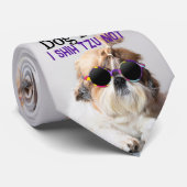 Der beste Hundedad Shih Tzu Not Vathage Day Krawatte (Gerollt)