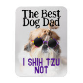 Der beste Hundedad Shih Tzu Not Vathage Day Magnet (Vertikal)