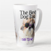 Der beste Hundedad Shih Tzu Not Vathage Day Milchtasse (Rechte Ecke)