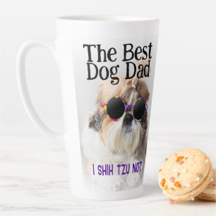 Der beste Hundedad Shih Tzu Not Vathage Day Milchtasse