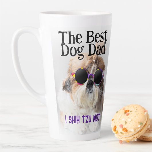 Der beste Hundedad Shih Tzu Not Vathage Day Milchtasse (Beispiel)