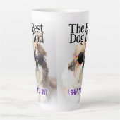 Der beste Hundedad Shih Tzu Not Vathage Day Milchtasse (Vorderseite)
