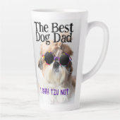 Der beste Hundedad Shih Tzu Not Vathage Day Milchtasse (Rechts)