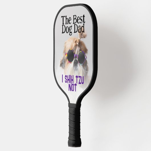 Der beste Hundedad Shih Tzu Not Vathage Day Pickleball Schläger (Links)