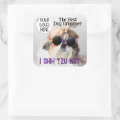 Der beste Hundegroßhändler Shih Tzu Not Custom Log Quadratischer Aufkleber (Tasche)