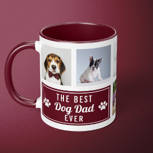 Der beste Hundepapa aller Zeiten Burgunder Haustie Tasse