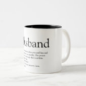 Der beste Husband der Welt - Moderner Spaß Zweifarbige Tasse (VorderseiteRechts)