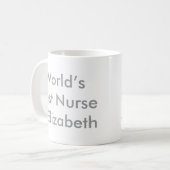 Der beste Individuelle Name der Welt Kaffeetasse (Vorderseite Links)