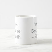 Der beste Individuelle Name der Welt Kaffeetasse (Mittel)