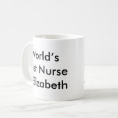 Der beste Individuelle Name der Welt Kaffeetasse (Vorderseite Links)