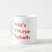 Der beste Individuelle Name der Welt Kaffeetasse (Vorderseite Links)