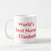 Der beste Individuelle Name der Welt Kaffeetasse (Links)