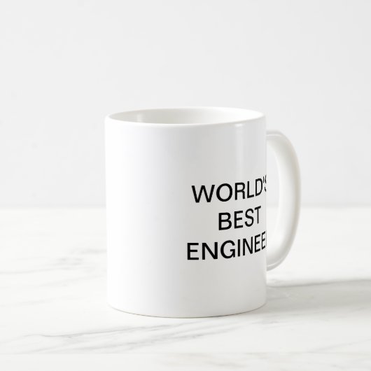 Der beste Ingenieur der Welt Kaffeetasse (VorderseiteRechts)