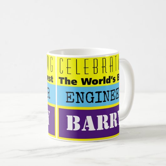 Der beste Ingenieur der Welt Kaffeetasse (VorderseiteRechts)