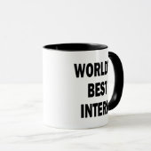 Der beste Intern der Welt Tasse (VorderseiteRechts)