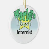 Der beste Internist der Welt Keramik Ornament (Rechts)