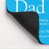 Der beste je Vater Daddy Pater definiert Sky Blue Mousepad (Ecke)