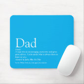 Der beste je Vater Daddy Pater definiert Sky Blue Mousepad (Mit Mouse)