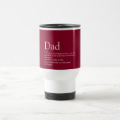 Der beste je Vater Daddy Pater Definition Burgund Reisebecher (Mittel)
