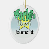 Der beste Journalist der Welt Keramikornament (Rechts)