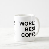 Der beste Kaffee der Welt Kaffeetasse (VorderseiteRechts)