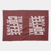 Der beste Kaffee in der Stadt Geschirrtuch (Horizontal)