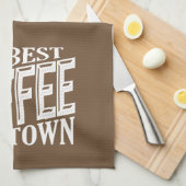 Der beste Kaffee in der Stadt Geschirrtuch (Viertel Falte)