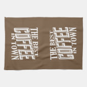 Der beste Kaffee in der Stadt Geschirrtuch (Horizontal)