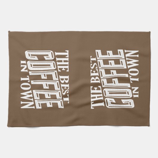 Der beste Kaffee in der Stadt Geschirrtuch (Horizontal)