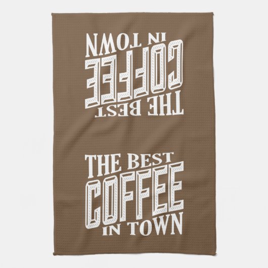 Der beste Kaffee in der Stadt Geschirrtuch (Vertikal)