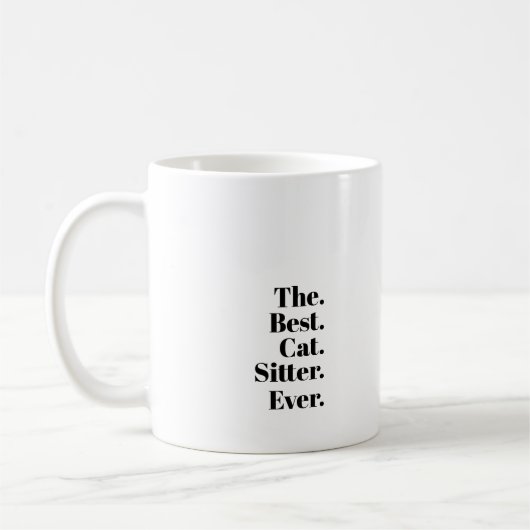 Der beste Katzensitter ever. Kaffeetasse (Links)