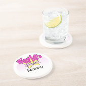 Der beste Kindermädchen der Welt Sandstein Untersetzer (Seite)