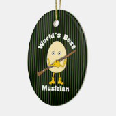 Der beste Klarinettenmusiker der Welt Keramik Ornament (Links)