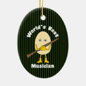 Der beste Klarinettenmusiker der Welt Keramik Ornament (Hinten)