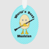 Der beste Klarinettenmusiker der Welt Ornament (Rückseite)