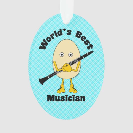 Der beste Klarinettenmusiker der Welt Ornament (Rückseite)