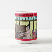 Der beste Klavierlehrer der Welt! Kaffeetasse (Mittel)