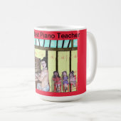 Der beste Klavierlehrer der Welt! Kaffeetasse (VorderseiteRechts)