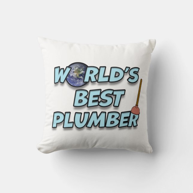 Der beste Klempner der Welt Kissen (Vorderseite)
