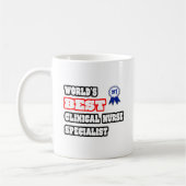 Der beste klinische Krankenpfleger der Welt Kaffeetasse (Links)