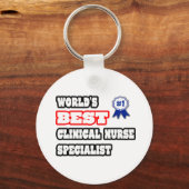 Der beste klinische Krankenpfleger der Welt Schlüsselanhänger (Vorderseite)