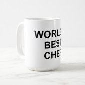 Der beste Koch der Welt Kaffeetasse (Vorderseite Links)