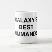 Der beste Kommandant der Galaxie Kaffeetasse (Mittel)