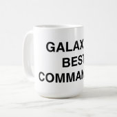 Der beste Kommandant der Galaxie Kaffeetasse (Vorderseite Links)