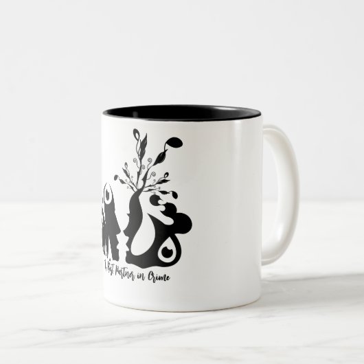 der beste Kriminalitätspartner Zweifarbige Tasse (VorderseiteRechts)